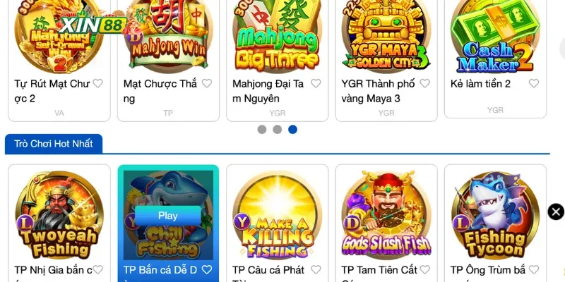 Hướng dẫn thao tác cơ bản tại Xin88 cho tân thủ